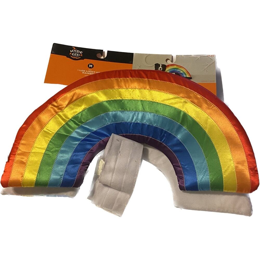 Hyde & EEK! Boutique LED Rainbow Soft Brights Dog and Cat Costume - Medium